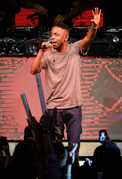 Kendrick Lamar at CES (Международная выставка потребительской электроники) 